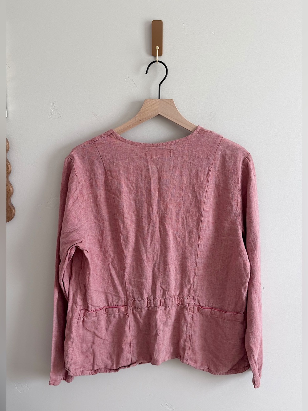 Flax Button Down Long Sleeve Top - Picture 4 of 6